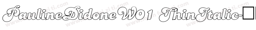 PaulineDidoneW01 ThinItalic字体转换